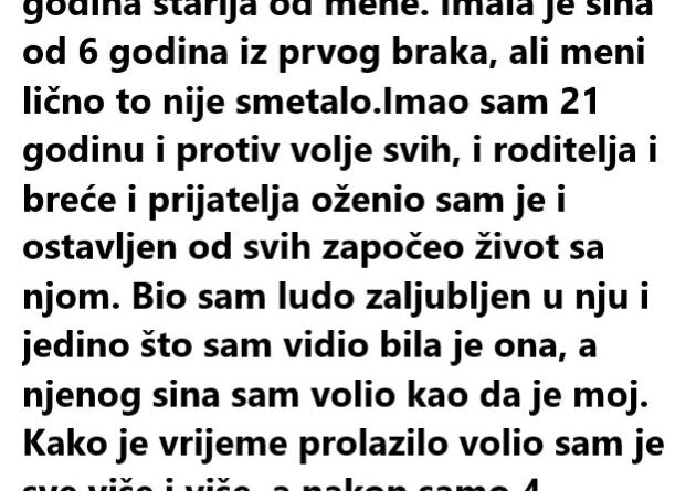 OŽENIO SAM UDOVICU KOJE JE 11 GODINA STARIJA OD MENE