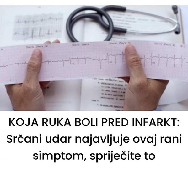 KOJA RUKA BOLI PRED INFARKT: Srčani udar najavljuje ovaj rani simptom, spriječite to