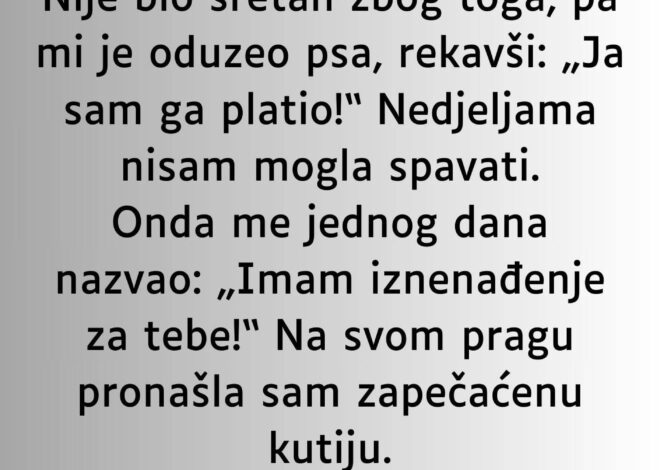 “Ostavila sam muža nakon što me prevario…”