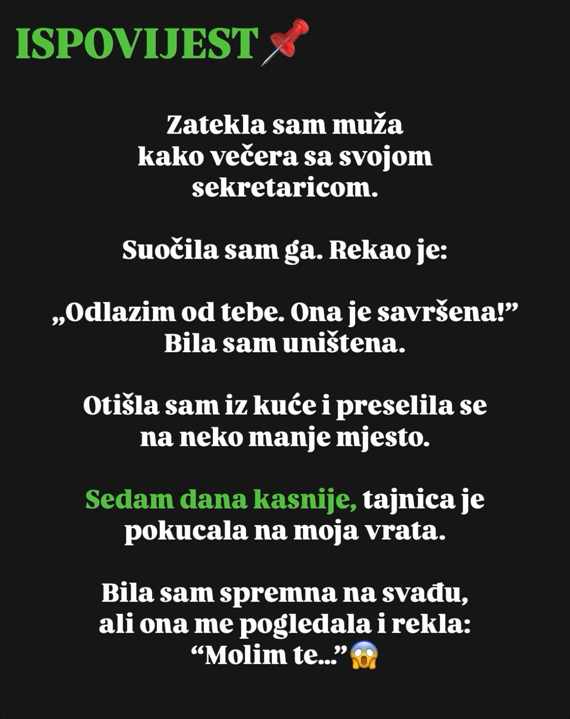 ZATEKLA SAM MUŽA SA NJEGOVOM SEKRETARICOM na večeri: Evo šta mi je rekao