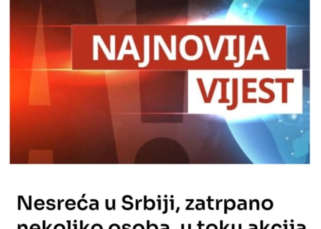 Nesreća u Srbiji, zatrpano nekoliko osoba, u toku akcija spašavanja