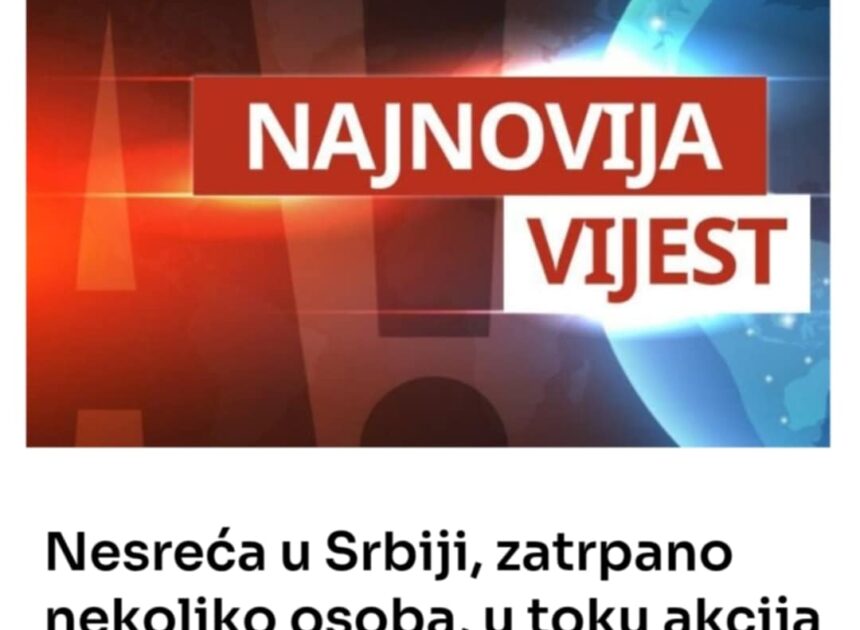 Nesreća u Srbiji, zatrpano nekoliko osoba, u toku akcija spašavanja