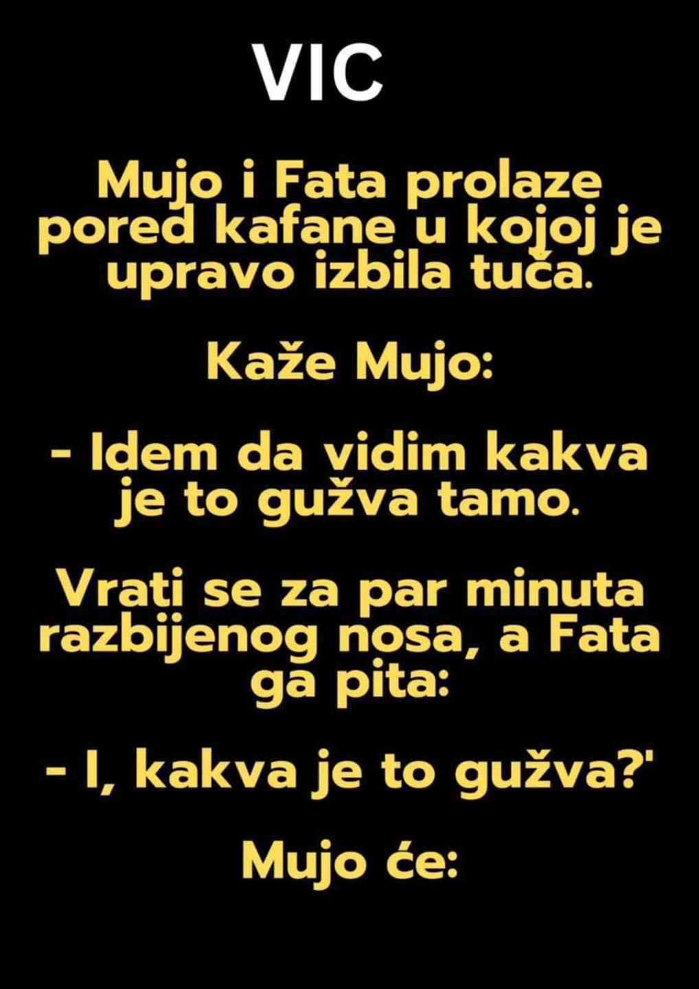 VIC: Mujo, Fata i kafana