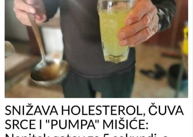 SNIŽAVA HOLESTEROL, ČUVA SRCE I “PUMPA” MIŠIĆE: Napitak gotov za 5 sekundi, a prava je BOMBA za zdravlje