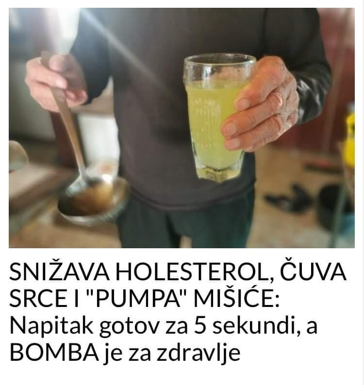 SNIŽAVA HOLESTEROL, ČUVA SRCE I “PUMPA” MIŠIĆE: Napitak gotov za 5 sekundi, a prava je BOMBA za zdravlje