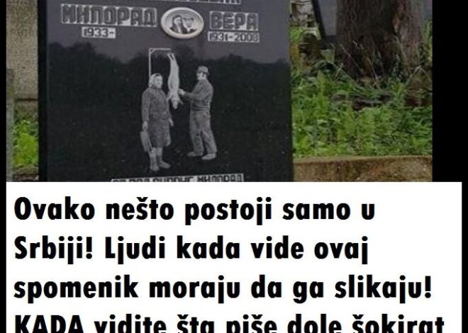 Ovako nešto postoji samo u Srbiji! Ljudi kada vide ovaj spomenik moraju da ga slikaju! KADA vidite šta piše dole šokirat će te se (FOTO)