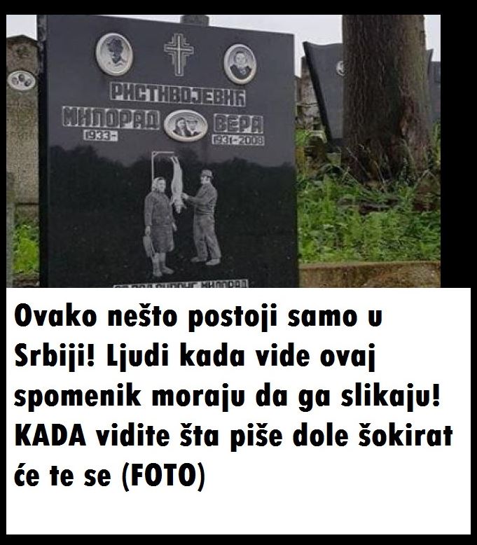 Ovako nešto postoji samo u Srbiji! Ljudi kada vide ovaj spomenik moraju da ga slikaju! KADA vidite šta piše dole šokirat će te se (FOTO)