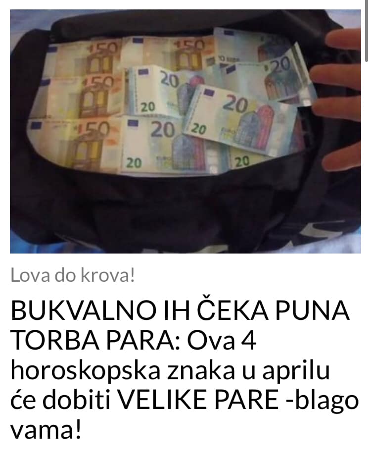 BUKVALNO IH ČEKA PUNA TORBA PARA: Ova 4 horoskopska znaka u aprilu će dobiti VELIKE PARE -blago vama!