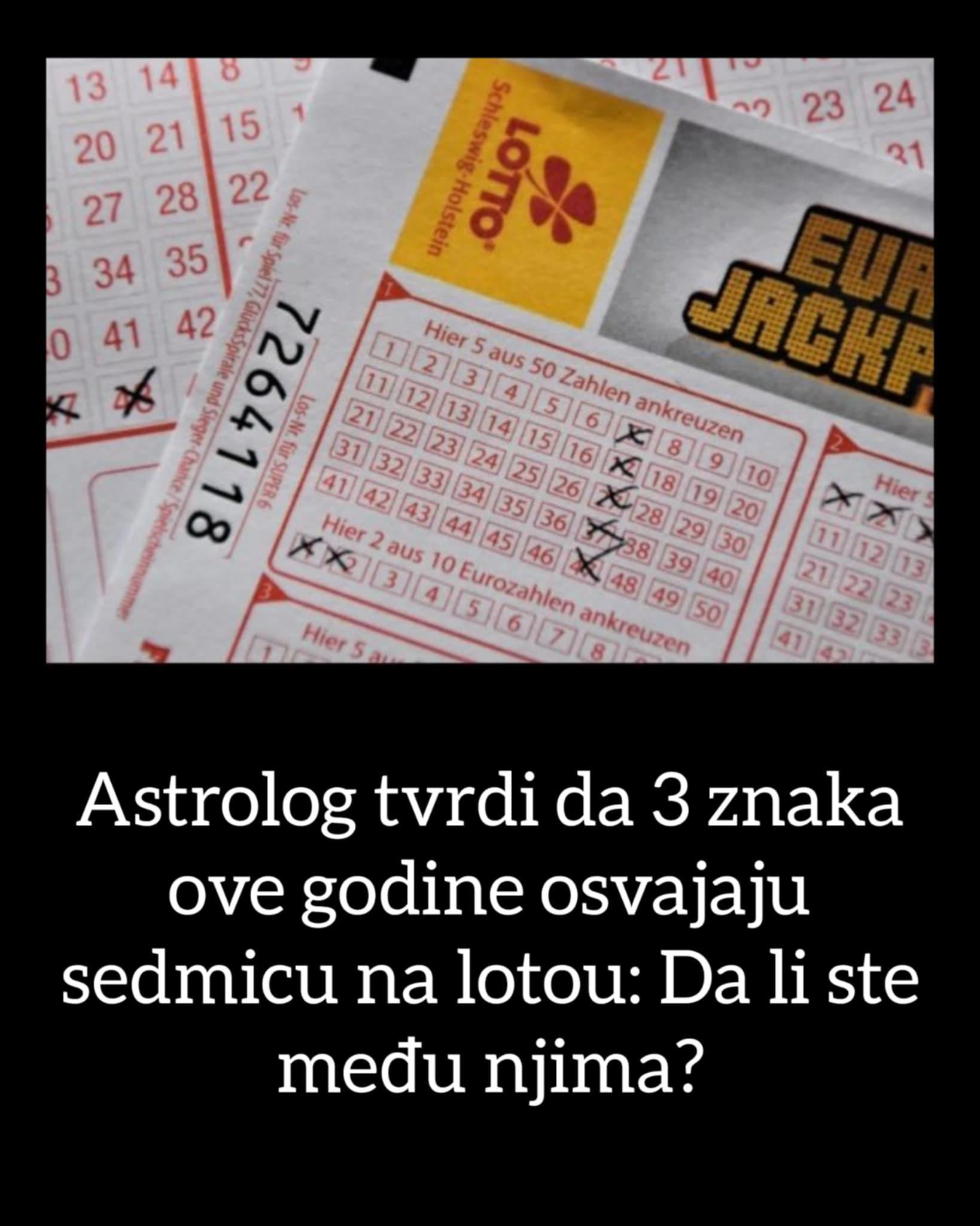 Astrolog tvrdi da 3 znaka ove godine osvajaju sedmicu na lotou: Da li ste među njima?