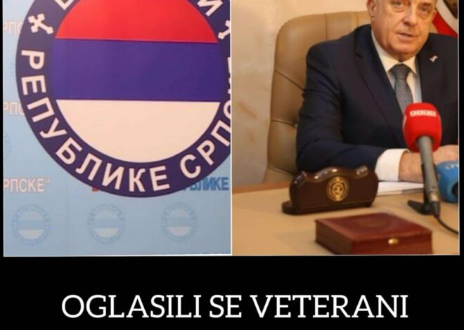 OGLASILI SE VETERANI RS-A: Imaju poruku za Dodika