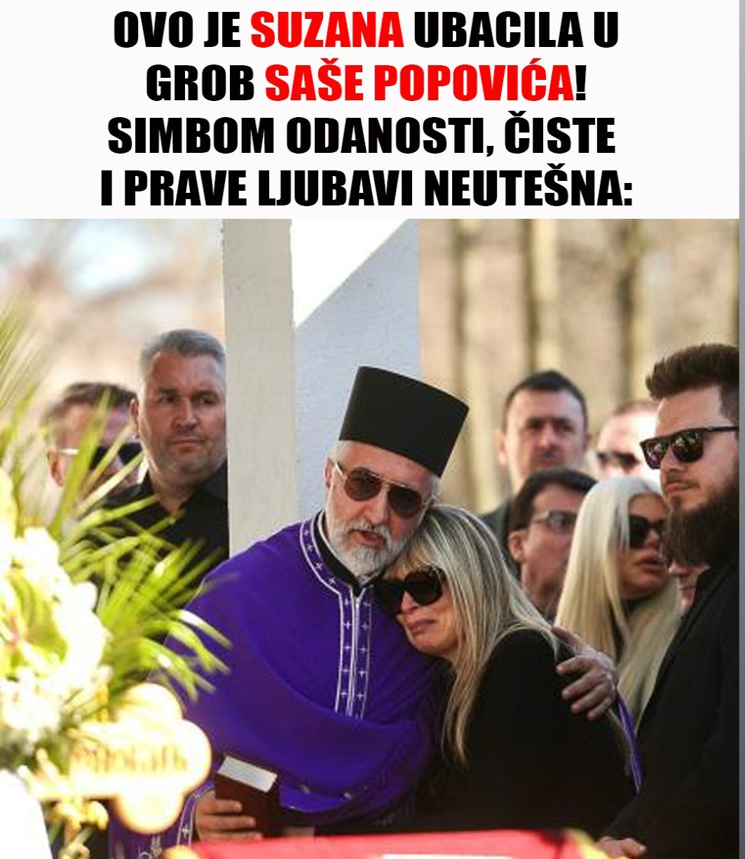 OVO JE SUZANA UBACILA U GROB SAŠE POPOVIĆA: Simbol odanosti, čiste i prave ljubavi NEUTEŠNA