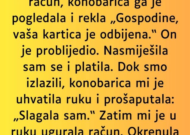 “Bila sam na spoju, i bio je tako sladak…”