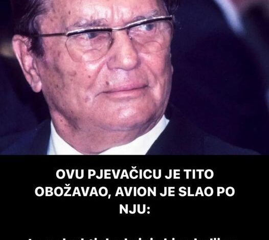 OVU PJEVAČICU JE TITO OBOŽAVAO, AVION JE SLAO PO NJU: Jovanka htjela da joj skine haljinu – EVO KO JE ONA