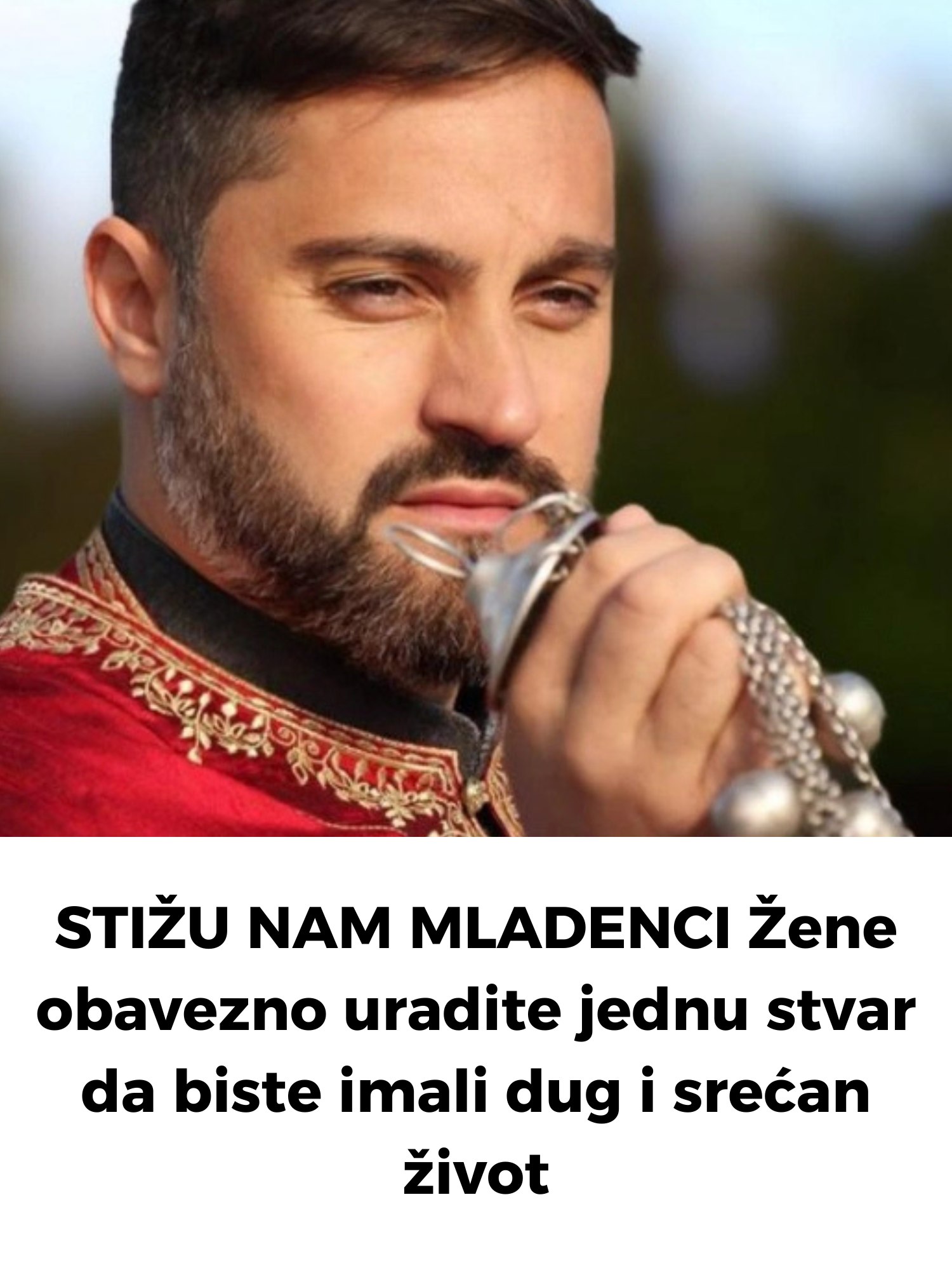 STIŽU NAM MLADENCI Žene obavezno uradite jednu stvar da biste imali dug i srećan život