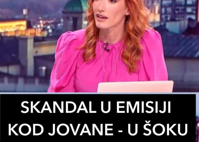 SKANDAL U EMISIJI KOD JOVANE – U ŠOKU NAKON RIJEČI GOSTA: “Vi ste lijepa žena, ali…”