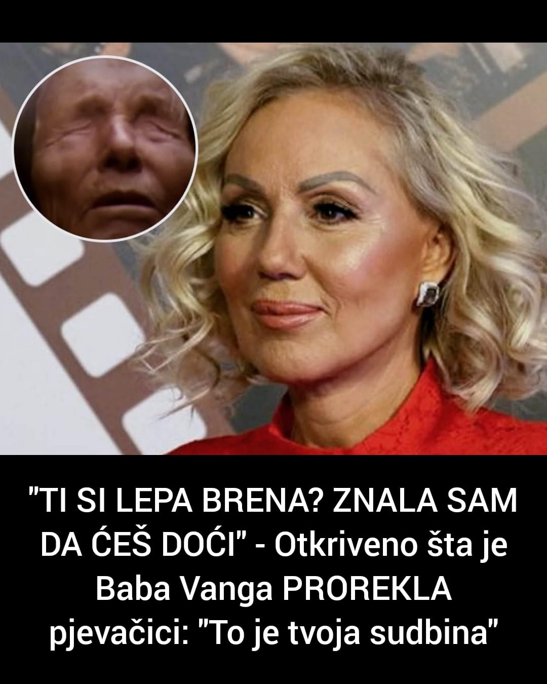 TI SI LEPA BRENA? ZNALA SAM DA ĆEŠ DOĆI KOD MENE! Ovako je izgledao susret pevačice i BABA VANGE, otkrila šta joj je sve PROREKLA!