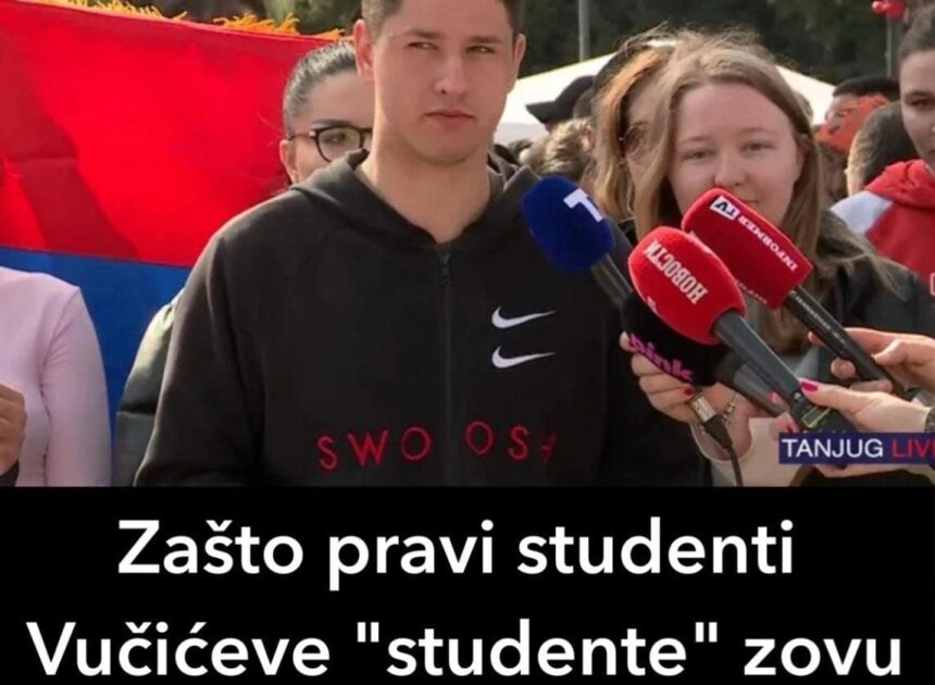 Zašto pravi studenti Vučićeve “studente” zovu “ćaci”?