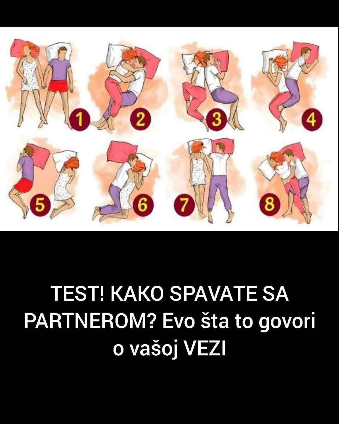 TEST! KAKO SPAVATE SA PARTNEROM? Evo šta to govori o vašoj VEZI