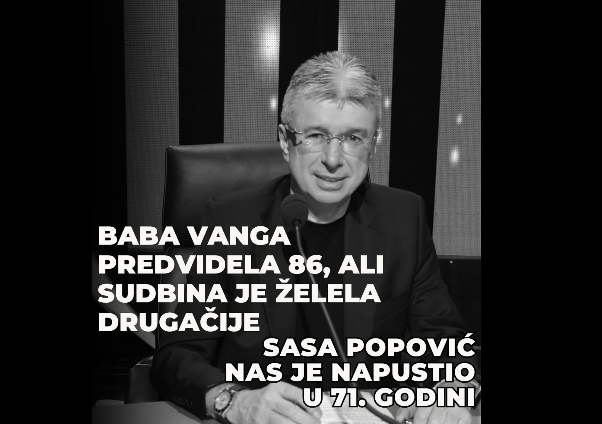 OD ČEGA JE UMRO SAŠA POPOVIĆ: Ovako su izgledali njegovi poslednji dani