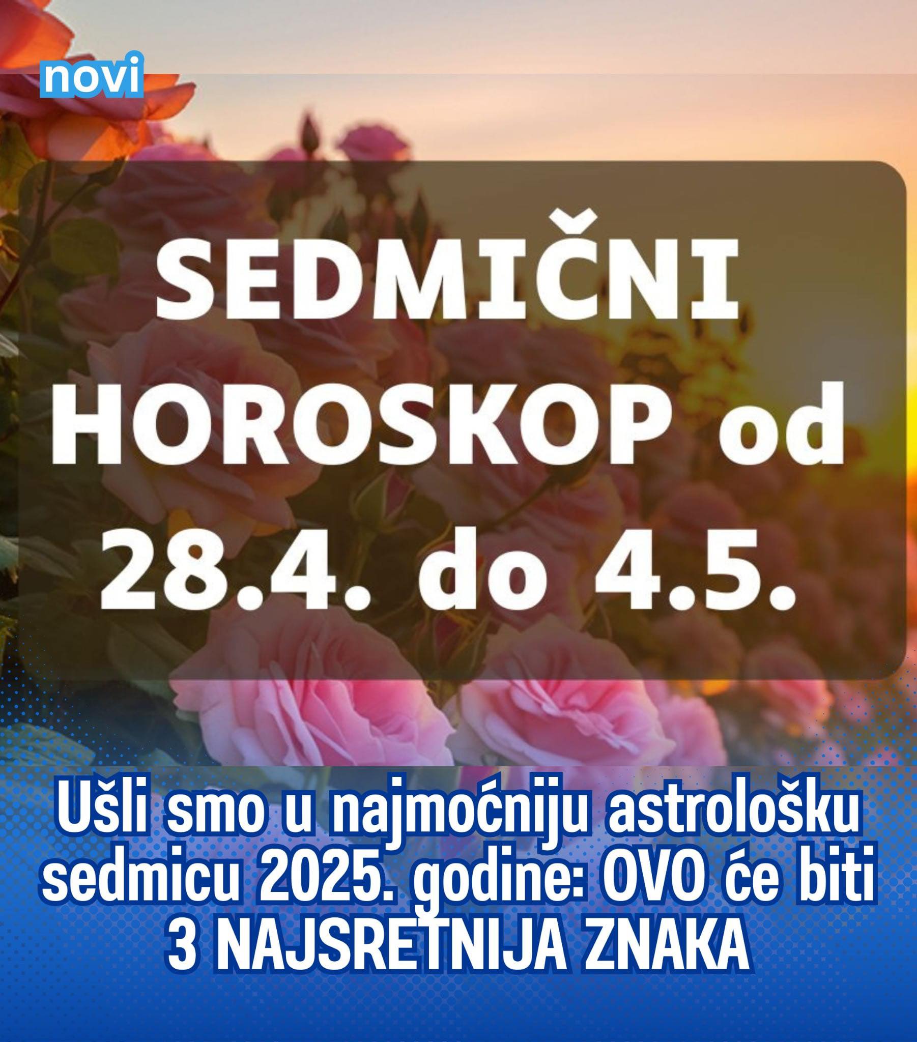 Ušli smo u najmoćniju astrološku sedmicu 2025. godine: OVO će biti 3 NAJSRETNIJA ZNAKA