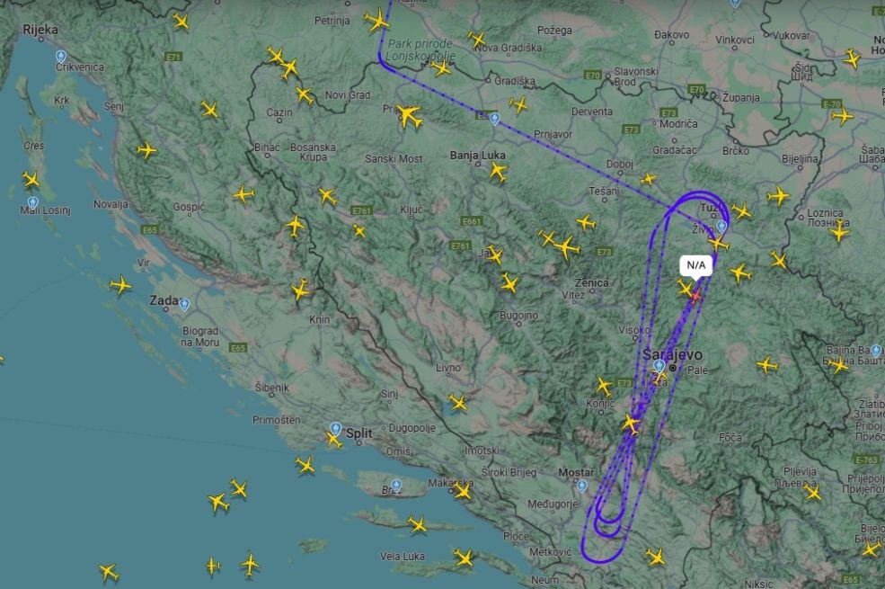 Misteriozna letjelica od jutros satima kruži iznad BiH: Avion poletio iz Rumunije