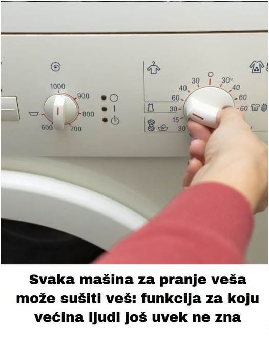 Svaka mašina za pranje veša može SUŠITI veš: Većina ljudi još uvek ne zna za ovu funkciju!